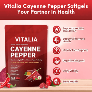 Vitalia Cayenne Pepper Softgels