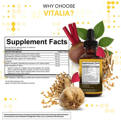 Vitalia Maca Root Ashwagandha Liquid Drops