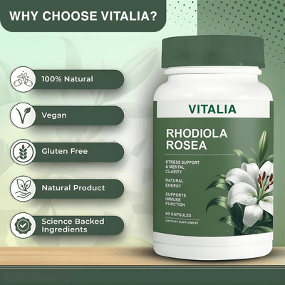 Vitalia Rhodiola Rosea Capsules
