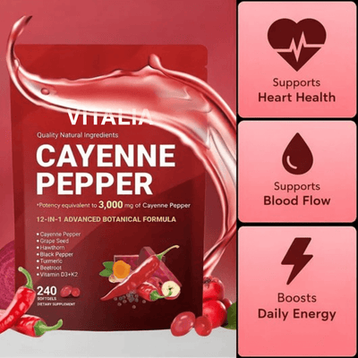 Vitalia Cayenne Pepper Softgels