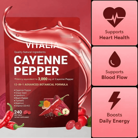 Vitalia Cayenne Pepper Softgels