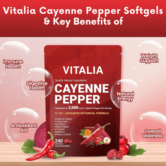 Vitalia Cayenne Pepper Softgels